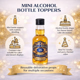 Mini Alcohol Bottle Cake Toppers | Decorative Cake Props | Multiple Designs Available | Pack Of 1