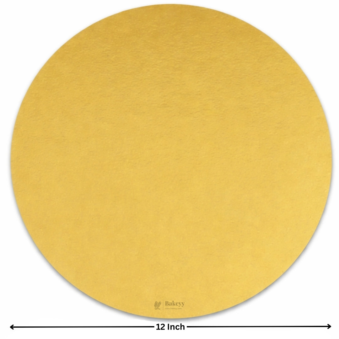 Round Gold Cake Base | Cake Board | Display Board for Cakes