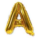 Metallic Gold Alphabet A Foil Balloon | Party Decoration | 1 Piece