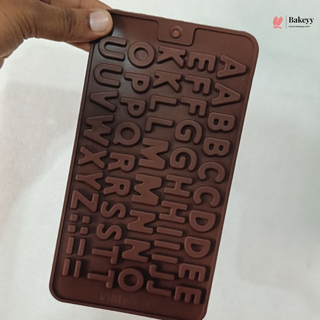 51 Cavity Alphabet Silicone Mould | 1 Piece