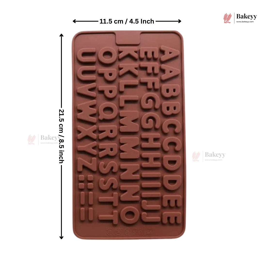 51 Cavity Alphabet Silicone Mould | 1 Piece