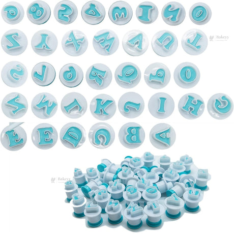 Alphabet & Number Fondant Cutter Set | Plunger Style Cutter | Pack of 1