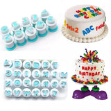 Alphabet & Number Fondant Cutter Set | Plunger Style Cutter | Pack of 1