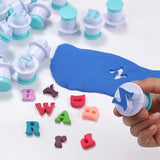 Alphabet & Number Fondant Cutter Set | Plunger Style Cutter | Pack of 1