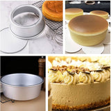 Aluminium Detachable Bottom Cake Mould | Round Baking Pan | Multiple Sizes Available | Pack of 1