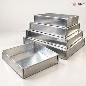Aluminium Square Brownie Tray | Multiple Sizes | Pack of 1