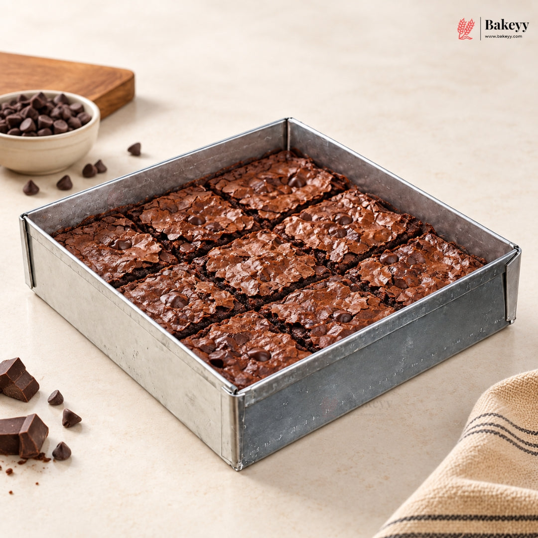 Aluminium Square Brownie Tray | Multiple Sizes | Pack of 1
