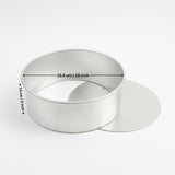 Aluminium Detachable Bottom Cake Mould | Round Baking Pan | 3 Inch Height | Multiple Sizes Available | Pack of 1