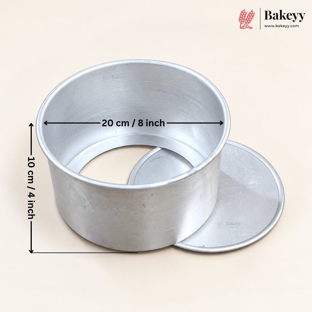 Aluminium Detachable Bottom Cake Mould | Round Baking Pan | Multiple Sizes Available | Pack of 1