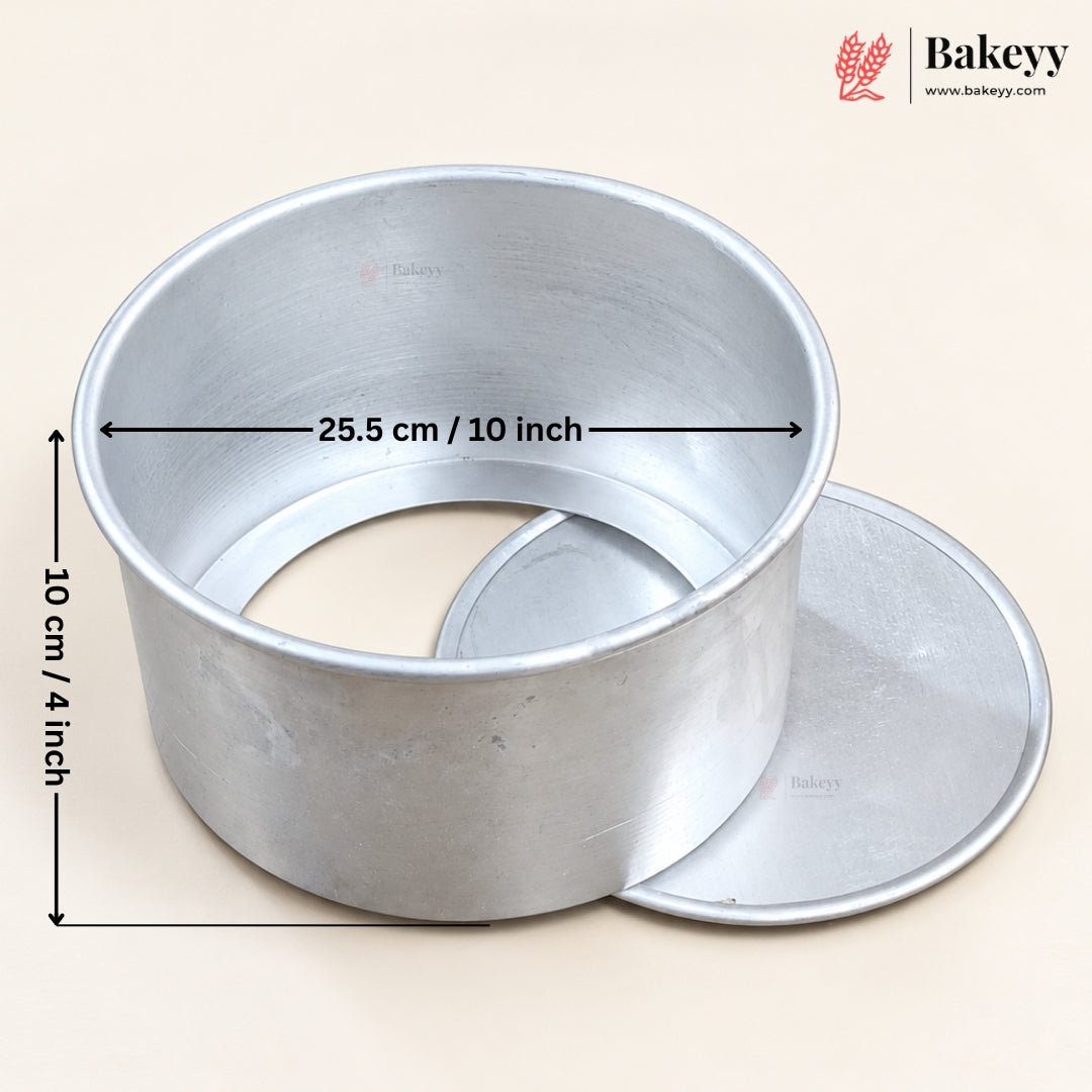 Aluminium Detachable Bottom Cake Mould | Round Baking Pan | Multiple Sizes Available | Pack of 1