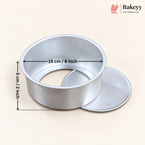 Aluminium Detachable Bottom Cake Mould | Round Baking Pan | Multiple Sizes Available | Pack of 1