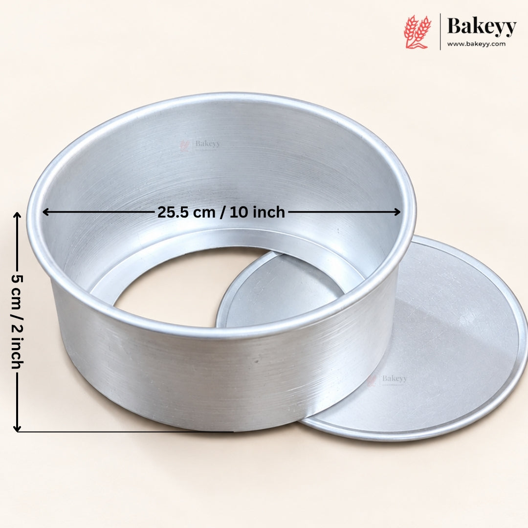 Aluminium Detachable Bottom Cake Mould | Round Baking Pan | Multiple Sizes Available | Pack of 1