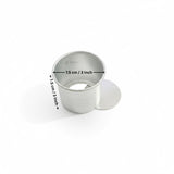 Aluminium Detachable Bottom Cake Mould | Round Baking Pan | 3 Inch Height | Multiple Sizes Available | Pack of 1