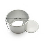 Aluminium Detachable Bottom Cake Mould | Round Baking Pan | 3 Inch Height | Multiple Sizes Available | Pack of 1
