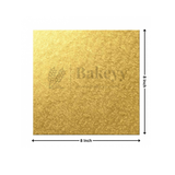 Square Gold Cake Base | Cake Board | Display Board for Cakes