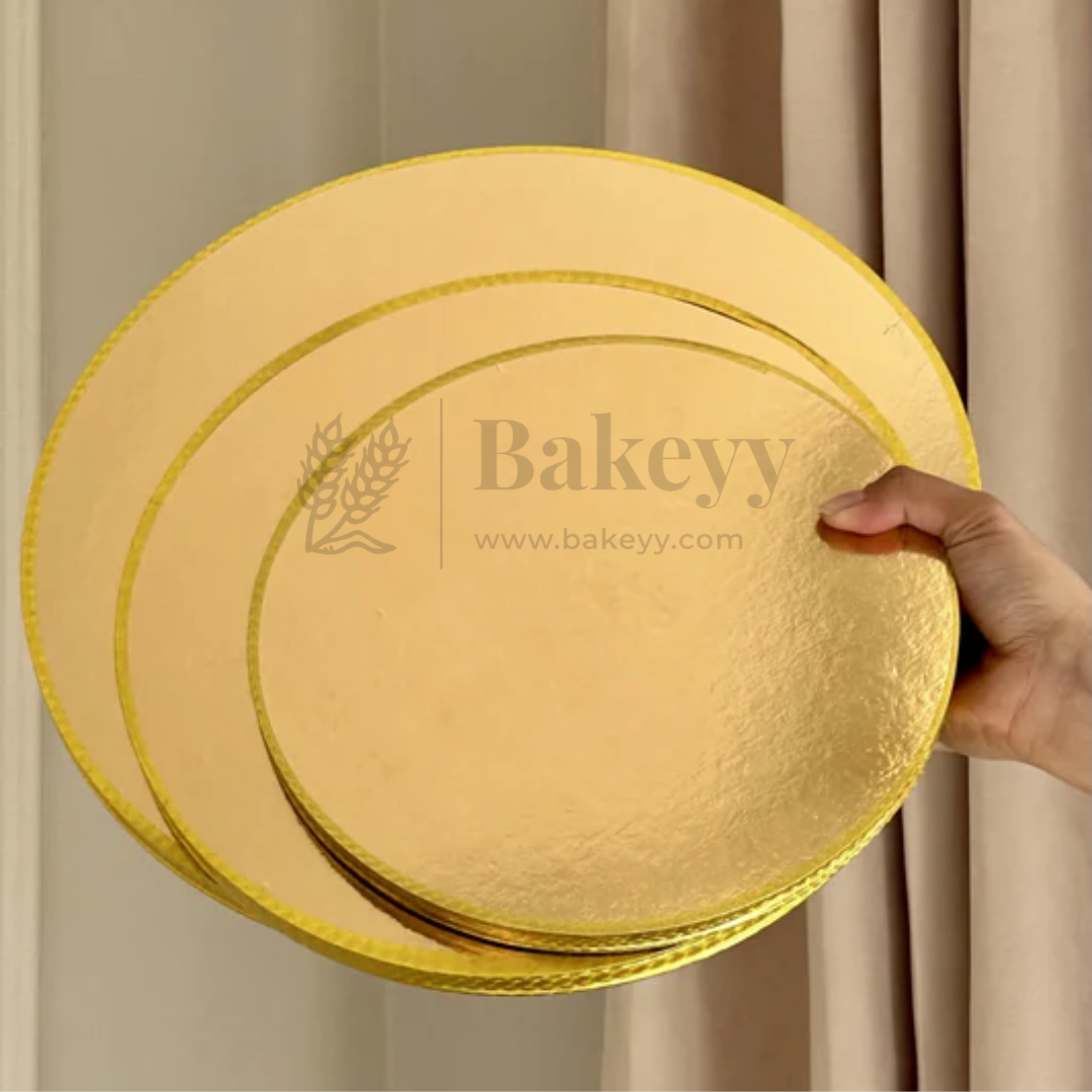 Round Gold Cake Base | Cake Board | Display Board for Cakes