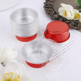 Aluminum Foil Baking Containers with Transparent Lid | Round Tins | Bake N Serve | Pack of 100