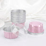 Aluminum Foil Baking Containers with Transparent Lid | Round Tins | Bake N Serve | Pack of 100