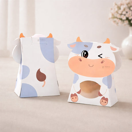 Animal Theme Goodie Boxes with Window | Multiple Animal Designs | Pack of 10