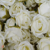 Artificial Rose Flower Buds | Premium Fabric Decorative Roses for Cakes, Gifting & Decor | Pack of 25 - Bakeyy.com - India - Artificial Rose Flower Buds | Premium Fabric Decorative Roses for Cakes, Gifting & Decor | Pack of 25 - Cream 250.00