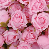 Artificial Rose Flower Buds | Premium Fabric Decorative Roses for Cakes, Gifting & Decor | Pack of 25 - Bakeyy.com - India - Artificial Rose Flower Buds | Premium Fabric Decorative Roses for Cakes, Gifting & Decor | Pack of 25 - Light Pink 2 250.00