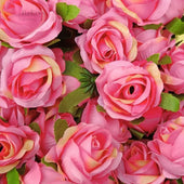 Artificial Rose Flower Buds | Premium Fabric Decorative Roses for Cakes, Gifting & Decor | Pack of 25 - Bakeyy.com - India - Artificial Rose Flower Buds | Premium Fabric Decorative Roses for Cakes, Gifting & Decor | Pack of 25 - Pink and Gold 250.00