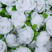 Artificial Rose Flower Buds | Premium Fabric Decorative Roses for Cakes, Gifting & Decor | Pack of 25 - Bakeyy.com - India - Artificial Rose Flower Buds | Premium Fabric Decorative Roses for Cakes, Gifting & Decor | Pack of 25 - White 250.00