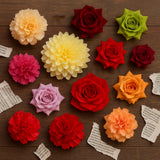 Mixed Artificial Flowers Without Stem | Pack of 10