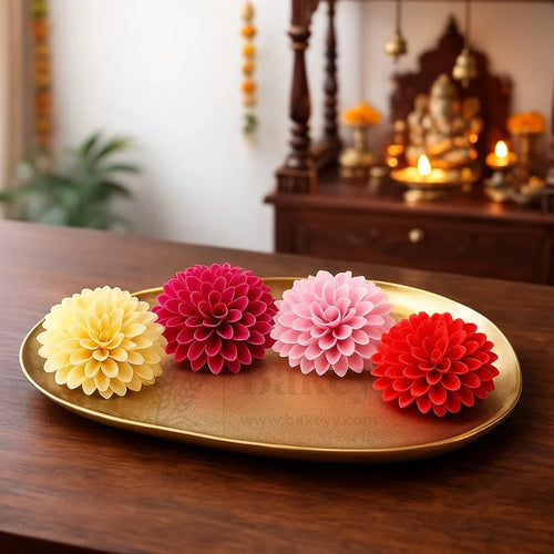 8cm - Artificial Dahlia Flower Without Stem | Pack of 10