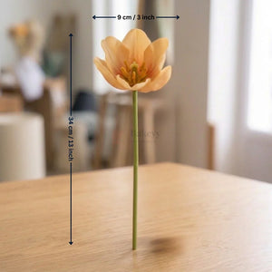 Artificial_Peach_Tulip_Bouquet_Elegant_Home_Decor_1 - Bakeyy.com