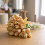 Artificial_Peach_Tulip_Bouquet_Elegant_Home_Decor_3 - Bakeyy.com