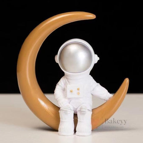 Astronaut Moon Theme Cake Topper Set | Space Theme Decoration | Pack of 1
