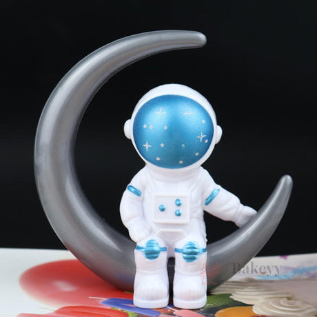 Astronaut Moon Theme Cake Topper Set | Space Theme Decoration | Pack of 1