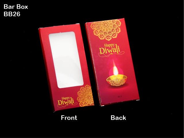 Diwali Design Bar Box | Pack Of 10 - Bakeyy.com - India - Diwali Design Bar Box | Pack Of 10 - Design 3