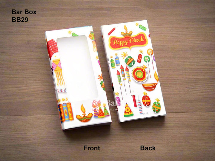 Diwali Design Bar Box | Pack Of 10 - Bakeyy.com - India - Diwali Design Bar Box | Pack Of 10 - Design 1