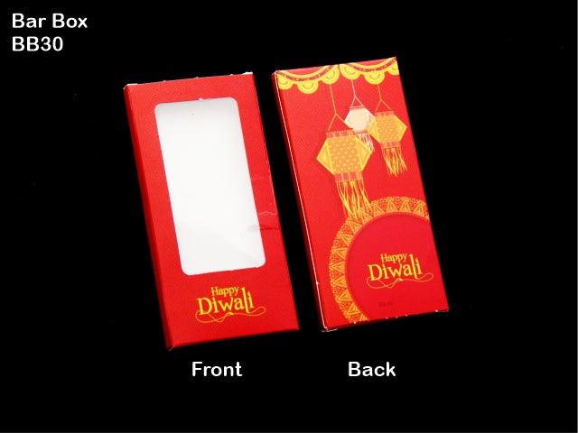 Diwali Design Bar Box | Pack Of 10 - Bakeyy.com - India - Diwali Design Bar Box | Pack Of 10 - Design 4