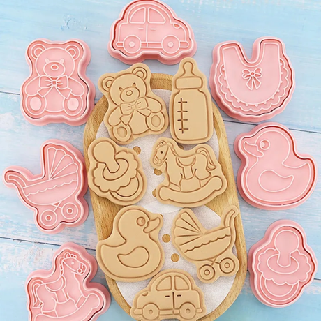 Baby Theme Cookie Cutter & Embosser Set