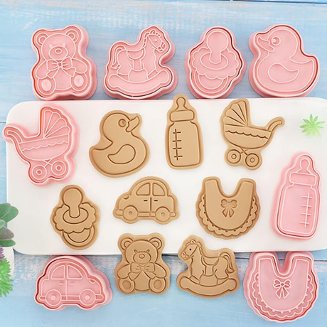 Baby Theme Cookie Cutter & Embosser Set