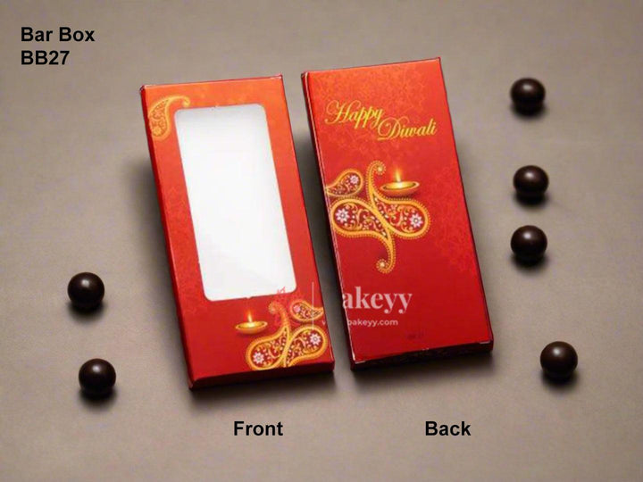 Diwali Design Bar Box | Pack Of 10 - Bakeyy.com - India - Diwali Design Bar Box | Pack Of 10 - Design 1