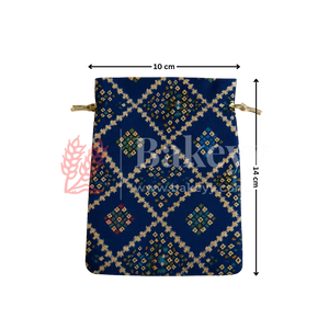 Bandhini Print Potli Bags | Perfect for Festive Gifting | Pack of 10 - Bakeyy.com - India - Bandhini Print Potli Bags | Perfect for Festive Gifting | Pack of 10 - Yellow / 10x14 cm 150.00