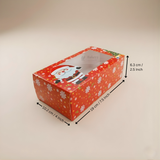 Christmas Bar Plum Cake Box | Festive Bar Plum Cake Packaging | Pack of 25