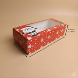 Christmas Bar Plum Cake Box | Festive Bar Plum Cake Packaging | Pack of 25
