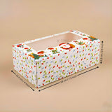 Christmas Bar Plum Cake Box | Festive Bar Plum Cake Packaging | Pack of 25