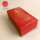 Christmas Bar Plum Cake Box | Festive Bar Plum Cake Packaging | Pack of 25