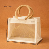 Beige_Cream_Jute_Gift_Bag_with_Transparent_Window_Round_Handles_3 - Bakeyy.com