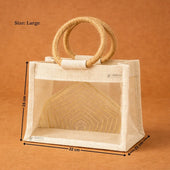 Beige_Cream_Jute_Gift_Bag_with_Transparent_Window_Round_Handles_3 - Bakeyy.com