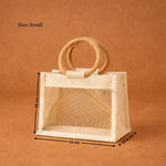 Beige_Cream_Jute_Gift_Bag_with_Transparent_Window_Round_Handles_4 - Bakeyy.com