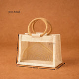 Beige_Cream_Jute_Gift_Bag_with_Transparent_Window_Round_Handles_4 - Bakeyy.com