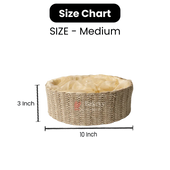 Beige_Round_Gift_Basket_-_Natural_Textured_Hamper_with_Satin_Lining_-_medium_-_image_-_bakeyy.com - Bakeyy.com