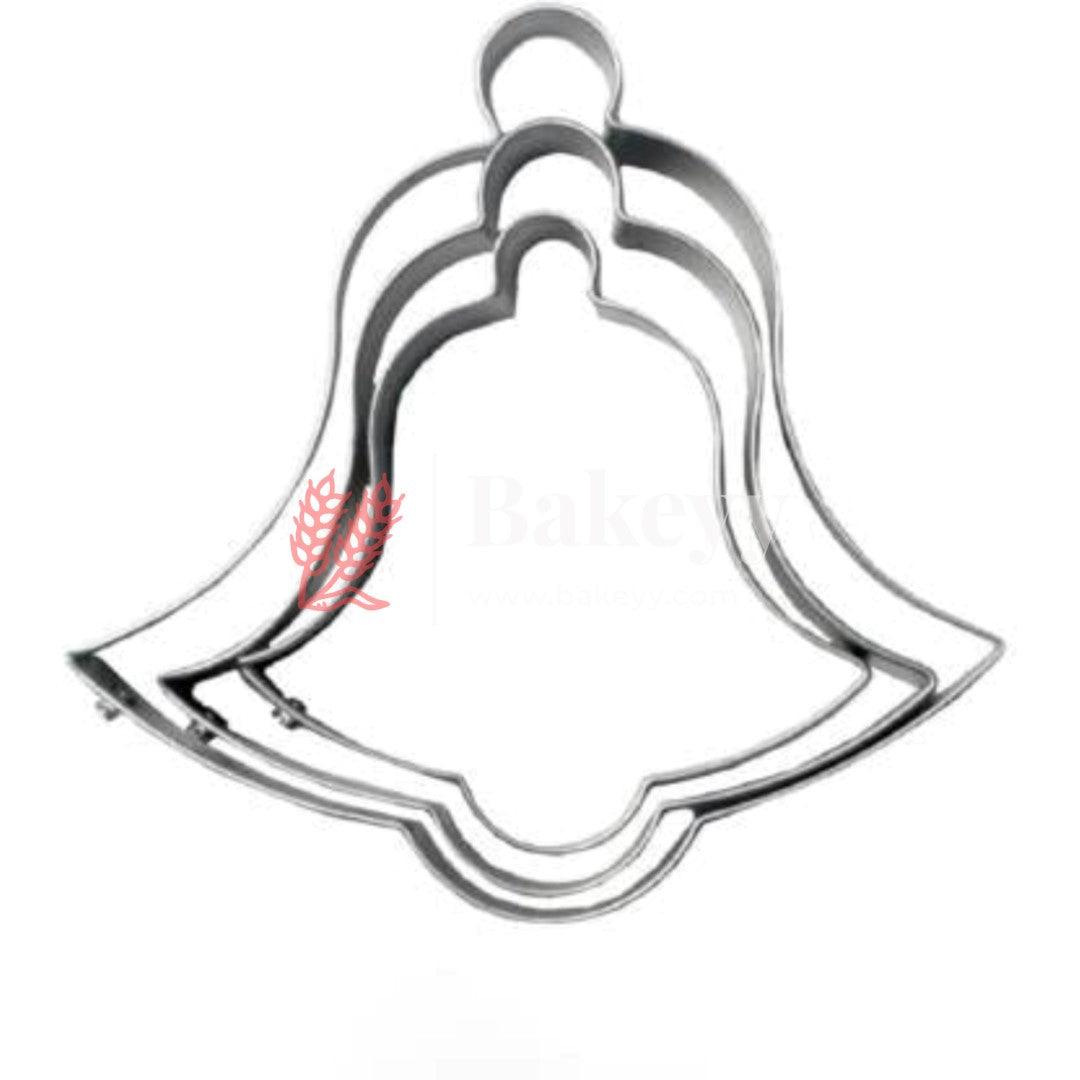 Bell Shape Cookie Cutter | Set Of 5 Stainless Steel Star Cutter Pancake Mould - Bakeyy.com - India - Bell Shape Cookie Cutter | Set Of 5 Stainless Steel Star Cutter Pancake Mould - Set Of 3